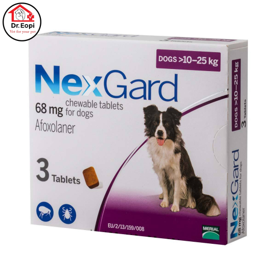 NEXGARD  Phòng và trị ve và bọ chét trên chó 10-25kg
