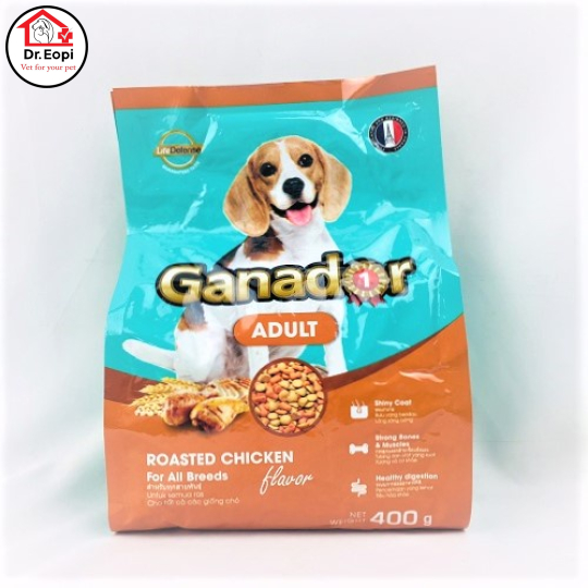 Thức ăn cho chó trưởng thành Ganador vị gà nướng 400g